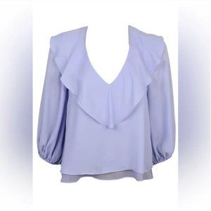 Zara V-Neck Blouse XS